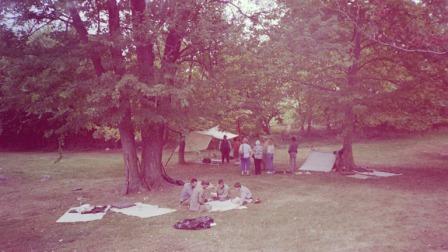 Campsite of Confederate Reenactors