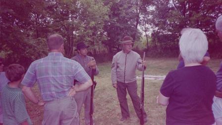 Reenactor Discusses Life of Civil War Soldier