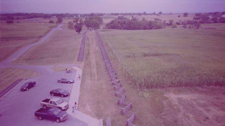 Aerial View of the Famous Sunken Road