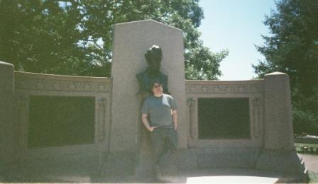 Michael at Site of Lincoln's Gettysburg Address